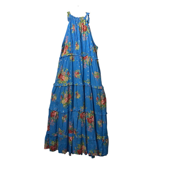 House of Harlow Helena Maxi Dress Medium Tiered Boho Floral - Picture 3 of 12